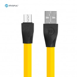 Pivoful Charging Data Sync Cable, Durable Cell phone Cables For iPhone & Android - Micro USB cable (YELLOW - 5pin for Android)
