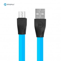 Pivoful Charging Data Sync Cable, Durable Cell phone Cables For iPhone & Android - Micro USB cable (BLUE - 5pin for Android)