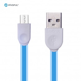 Pivoful Charging Data Sync Cable, 39" 100cm For iPhone & Android (BLUE - 5pin for Android)