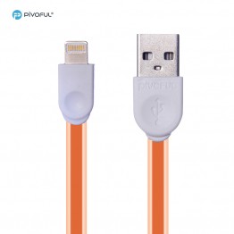 Pivoful Charging Data Sync Cable, 39" 100cm For iPhone & Android (ORANGE - 8pin for iPhone)