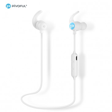 Pivoful Bluetooth 4.0 Earphone Sports Headphones Headsets with Built-in Mic (White)