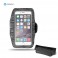 Pivoful iPhone 6s 6 armband + Waist Pack for Outdoor Sports (Gray Armband+ Black Bag)